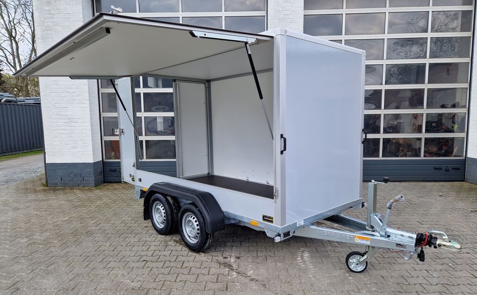 Saris Koffer GO 306 154 180 2000 2 306x154x180cm GFK grau Seitenklappe (M) 2000kg