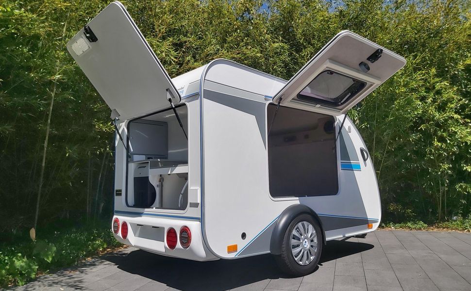 Mini Camper Mini Tommy TMC25 Basic V1 252x140x121cm Küche 100km/H 750kg ohne Bremse Modell 2026