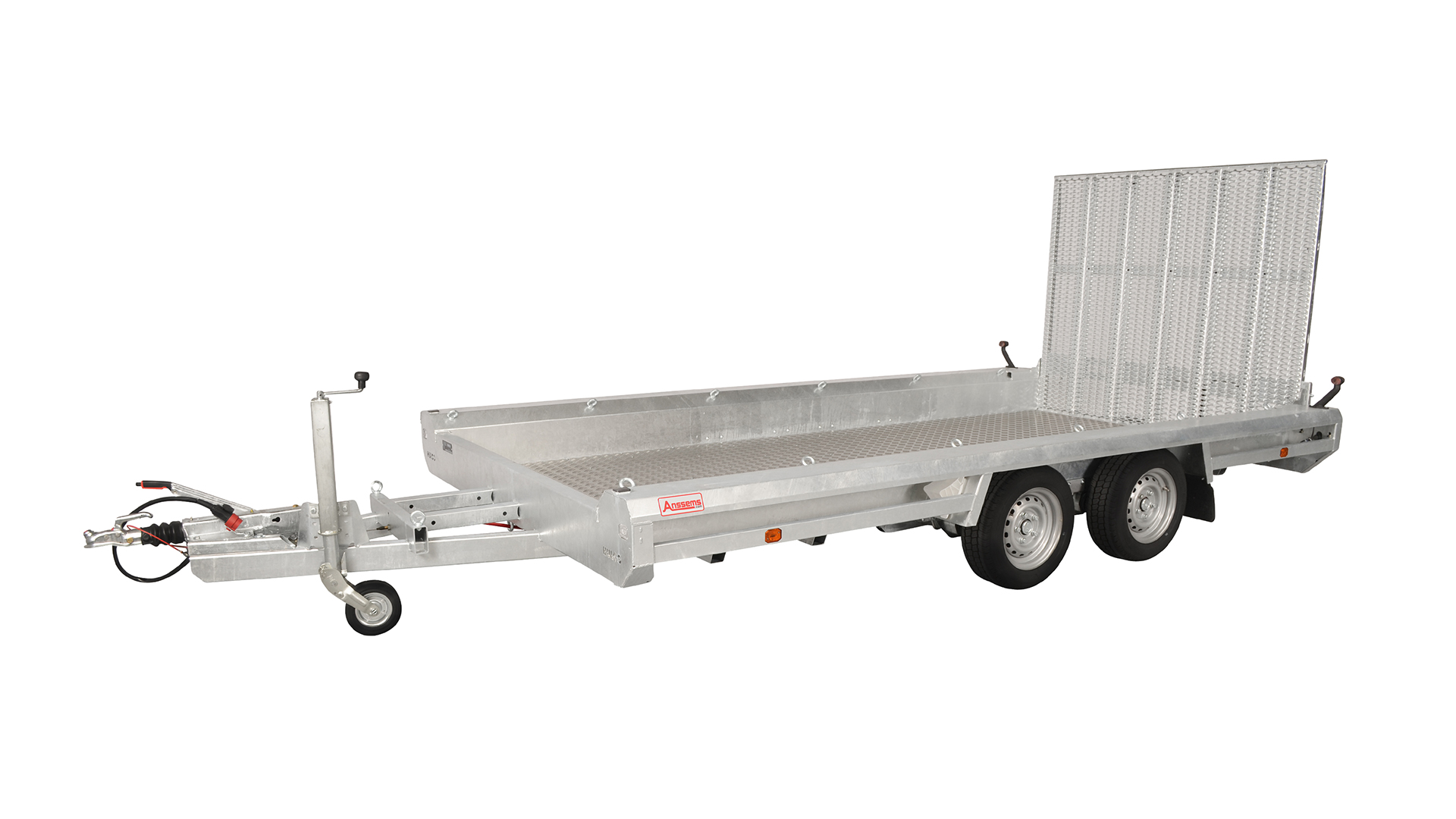 Hulco PKW Anhänger Maschinentransporter TERRAX 3500 kg, Ladefläche 3,94 x 1,80 m - Klappe 150 cm