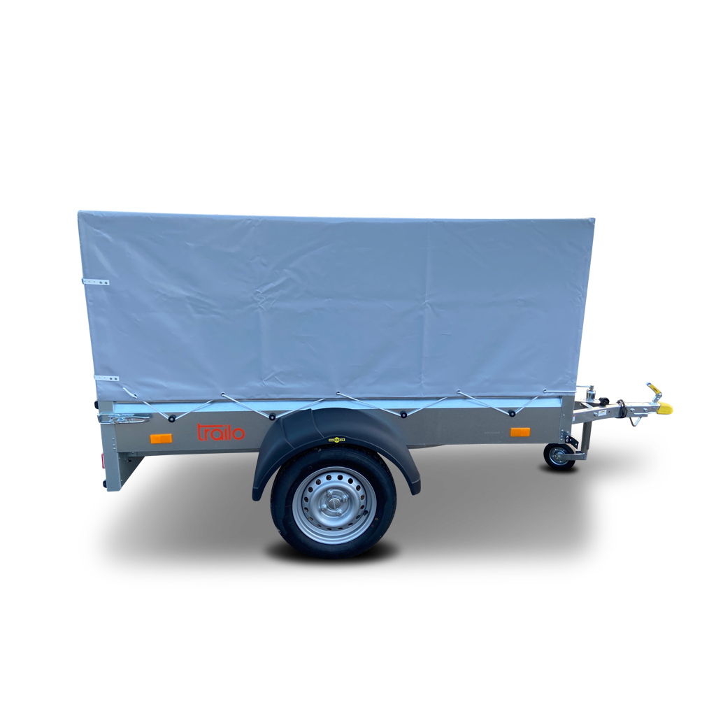Humbaur Steely 750kg ungebremst Ladefläche 2,05 x 1,09 m Komplettangebot Hochplane 1,00 m + Stützrad